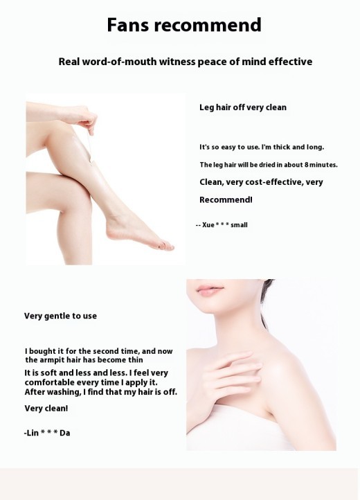 Gentle Cleansing Depilatory Cream Mild And Non-irritating