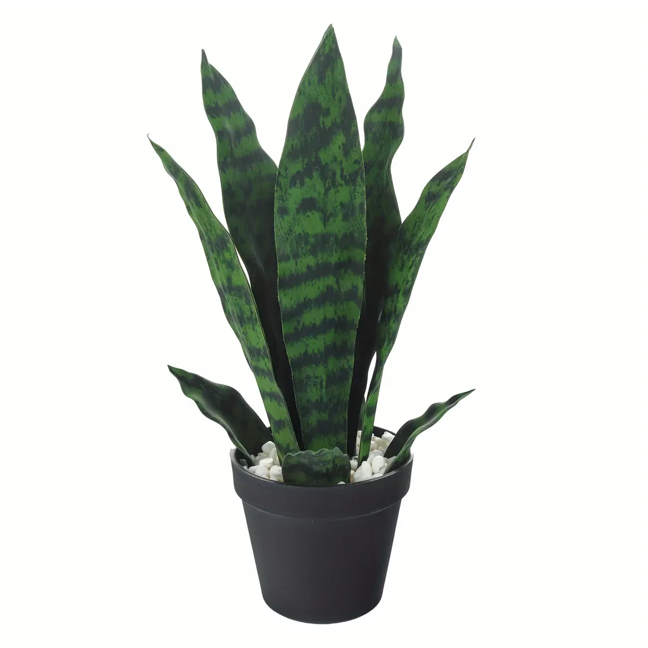 1pc Artificial Fake Snake Plant 12.5" Faux Potted Plant, Artificial Snake Plant, Scene Decor, Home Decor, Wedding Decor, Holiday Decor, Party Decor, Celebration Decor, Outdoor Decor, Yard Decor, Garden Decor