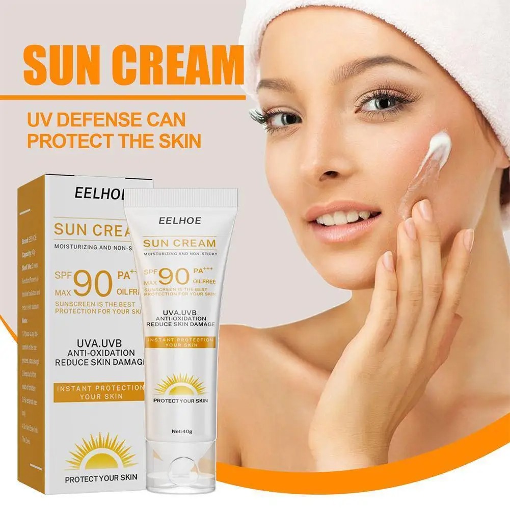 SPF 90 Facial and Body Sunscreen Serum Sunblock Skin Protective Cream with Moisturizing