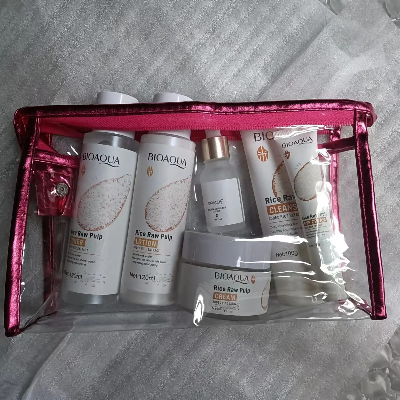 BIOAOUA Original Milk Series Six-Piece Face Care Set Hydrating Cleanser, Toner, Serum