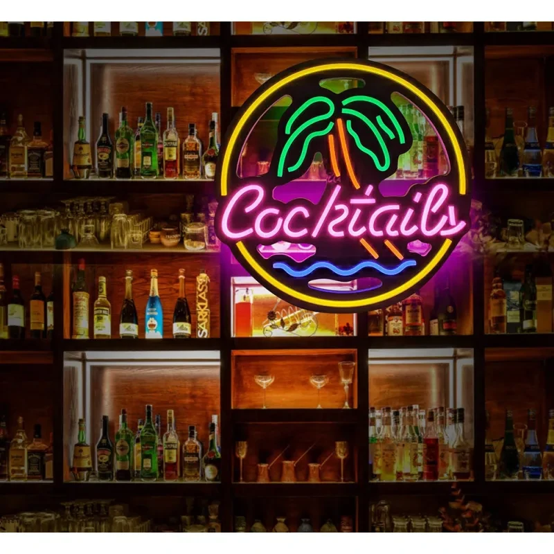 Advertising Lights, Led Interior Decoration, Cocktaily English