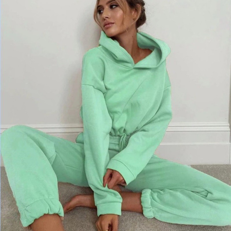 Athleisure Chic: Women's Hoodie & Jogger Duo