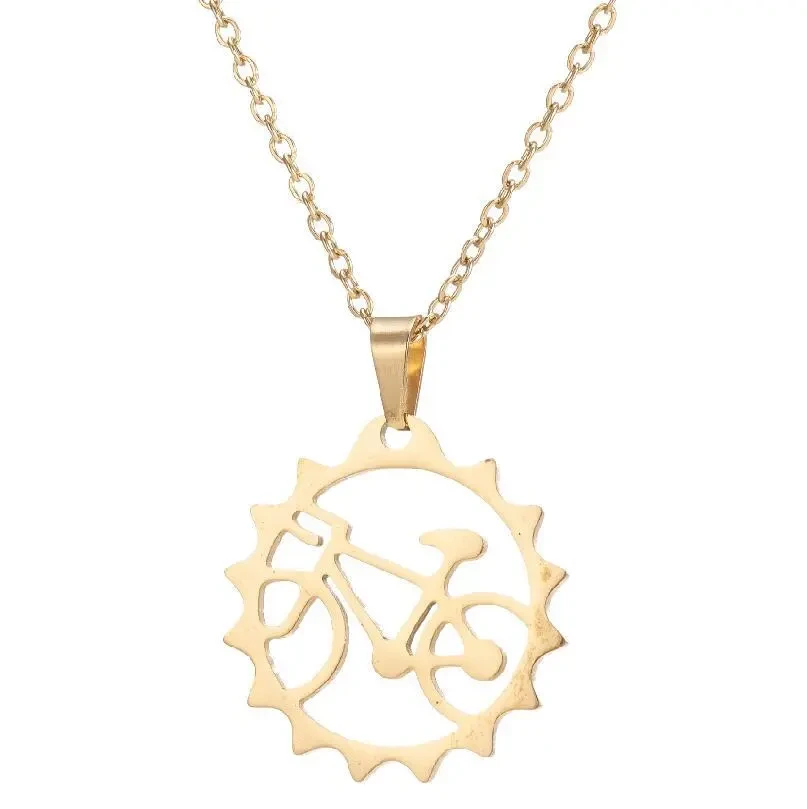 Niche Design Openwork Stainless Steel Necklace