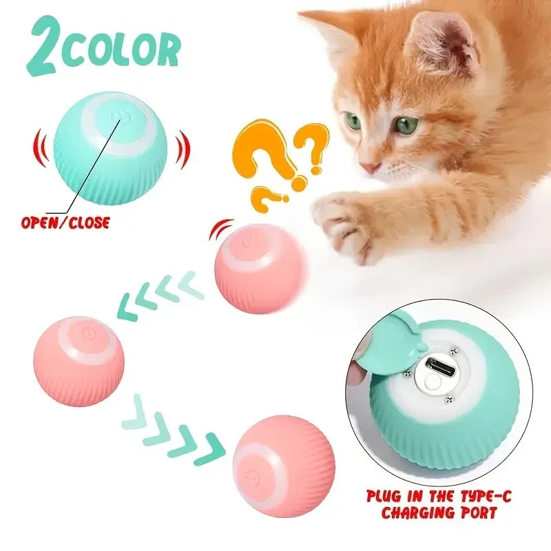 Smart Cat Ball Toy With 150 MAh Bettery