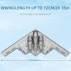 Tech B-2 Ghost Stealth Machine Construction Set, Aircraft Model Assembly Toys
