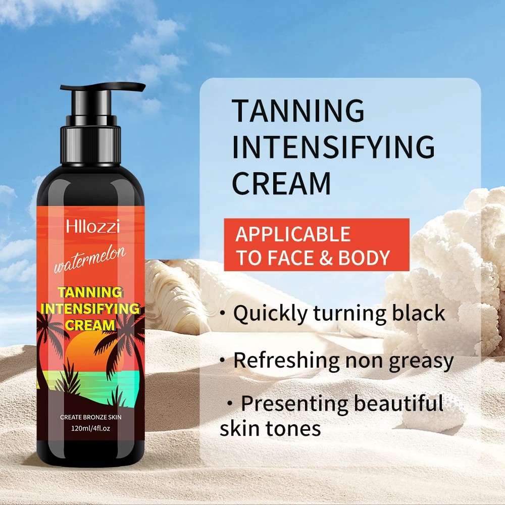 4fl.oz Watermelon Tanning Cream Waterproof Self-Tanning Cream for Long-Lasting Bronze Skin