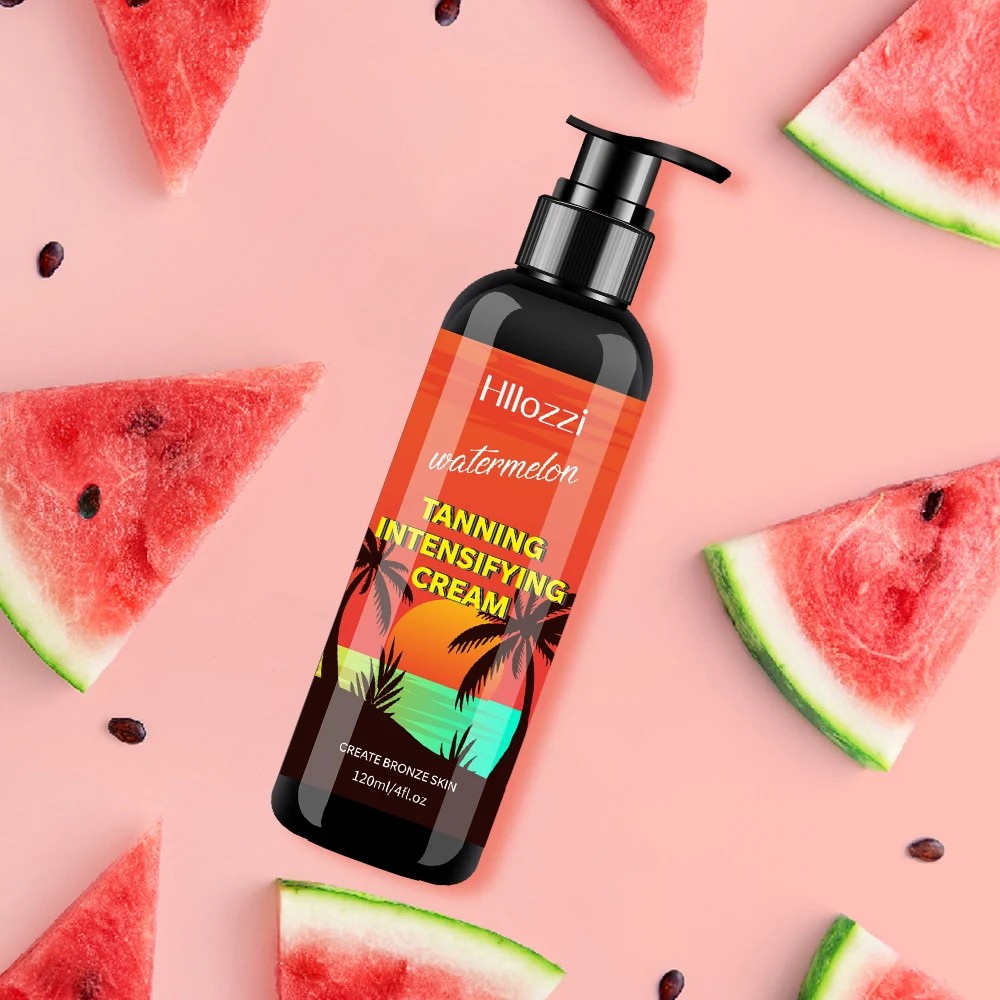 4fl.oz Watermelon Tanning Cream Waterproof Self-Tanning Cream for Long-Lasting Bronze Skin