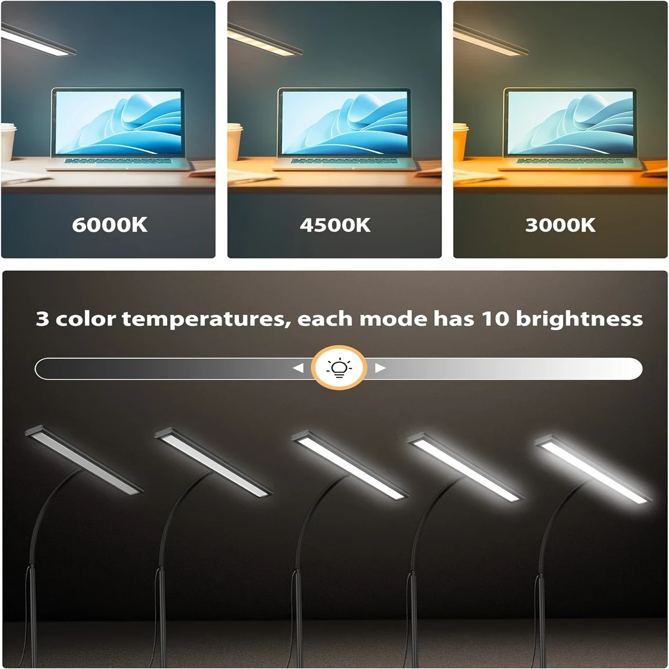iFalarila Dimmable 160 LED Clip-On Desk Lamp Perfect for Focused Lighting in Any Space