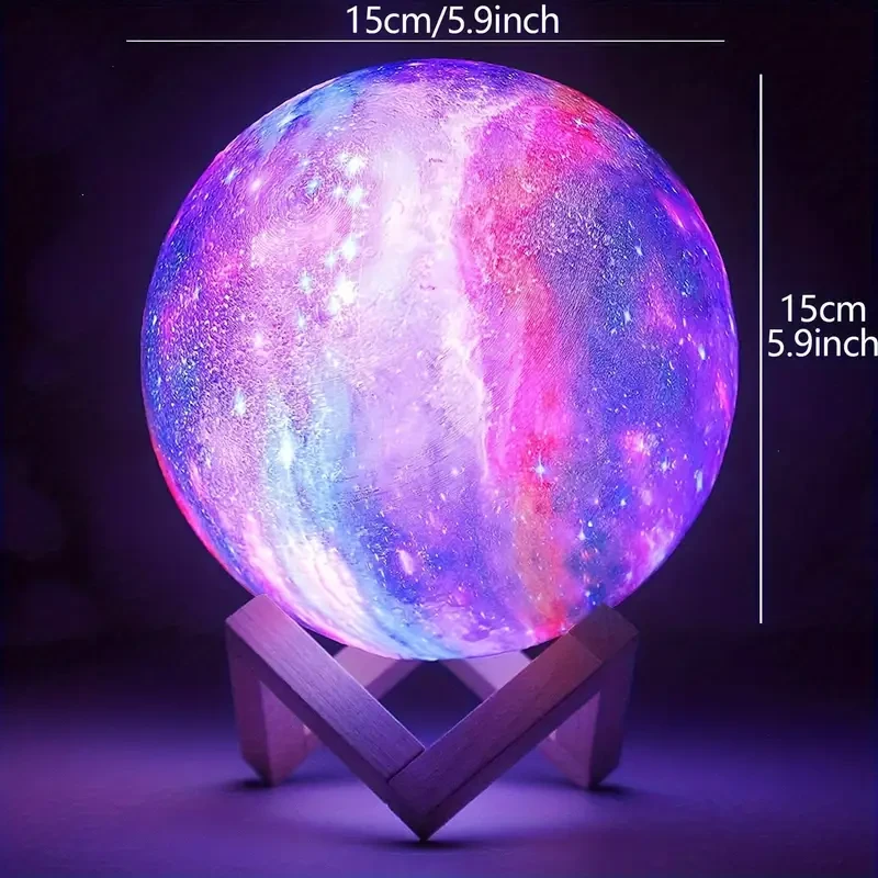 Lunar Light 128 Colors Galaxy Light Table Lamp Starry Sky Light