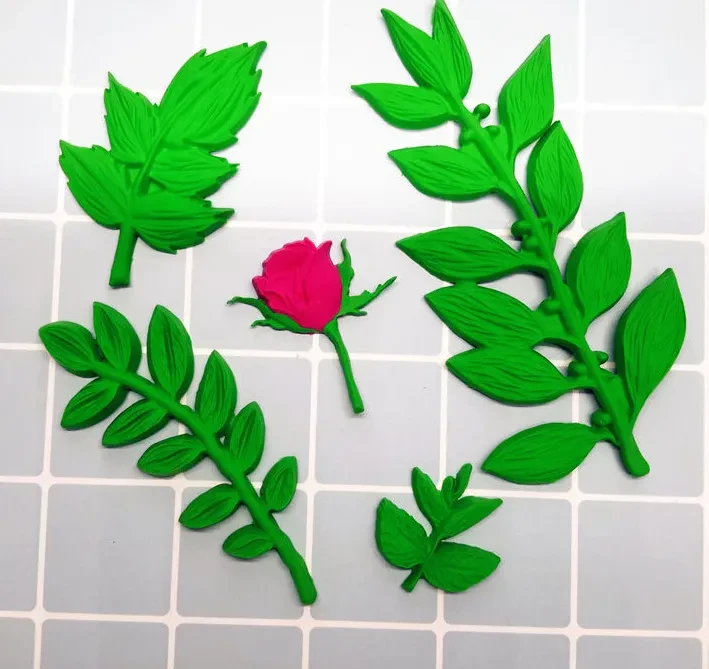 Leaf Fondant Tools Rose Silicone Molds Cake Decorating Cake Molds Chocolate Baking Tools
