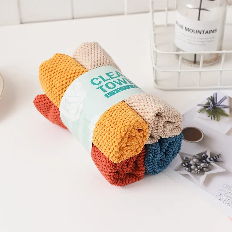 Daily Dish Towel Scouring Pad Kitchen Cleaning Towel