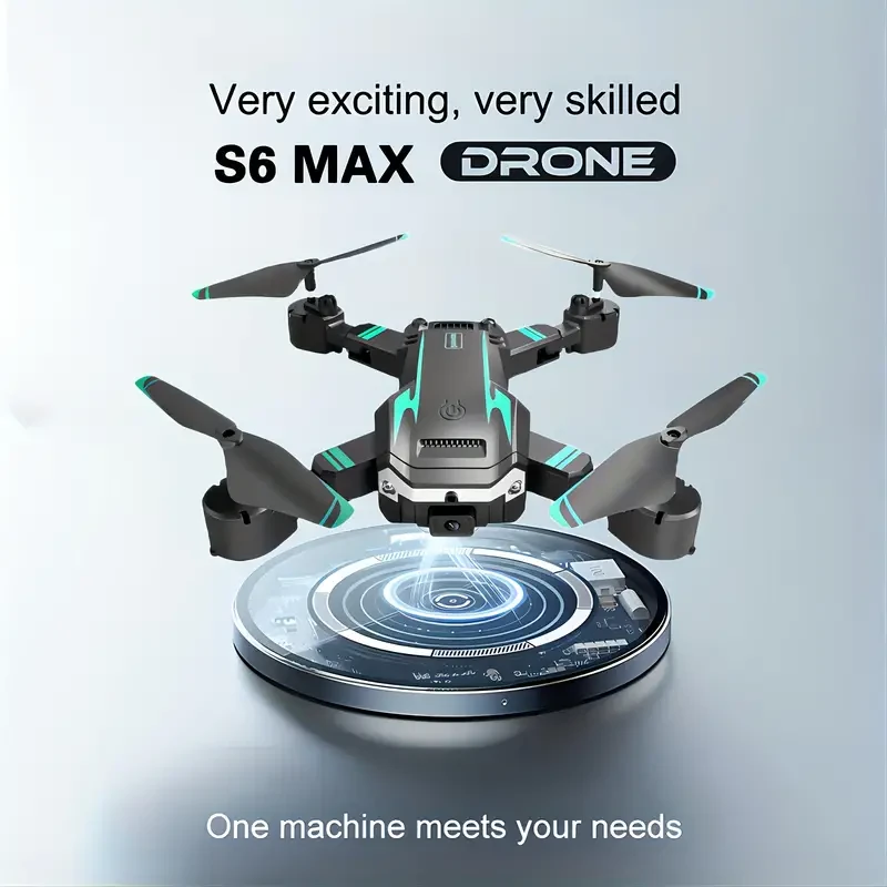 2Battery S6 Professional Dual Camera Dual Folding Remote Control Drone, Height Holding Quadcopter Remote Control Toys for Boys and Girls