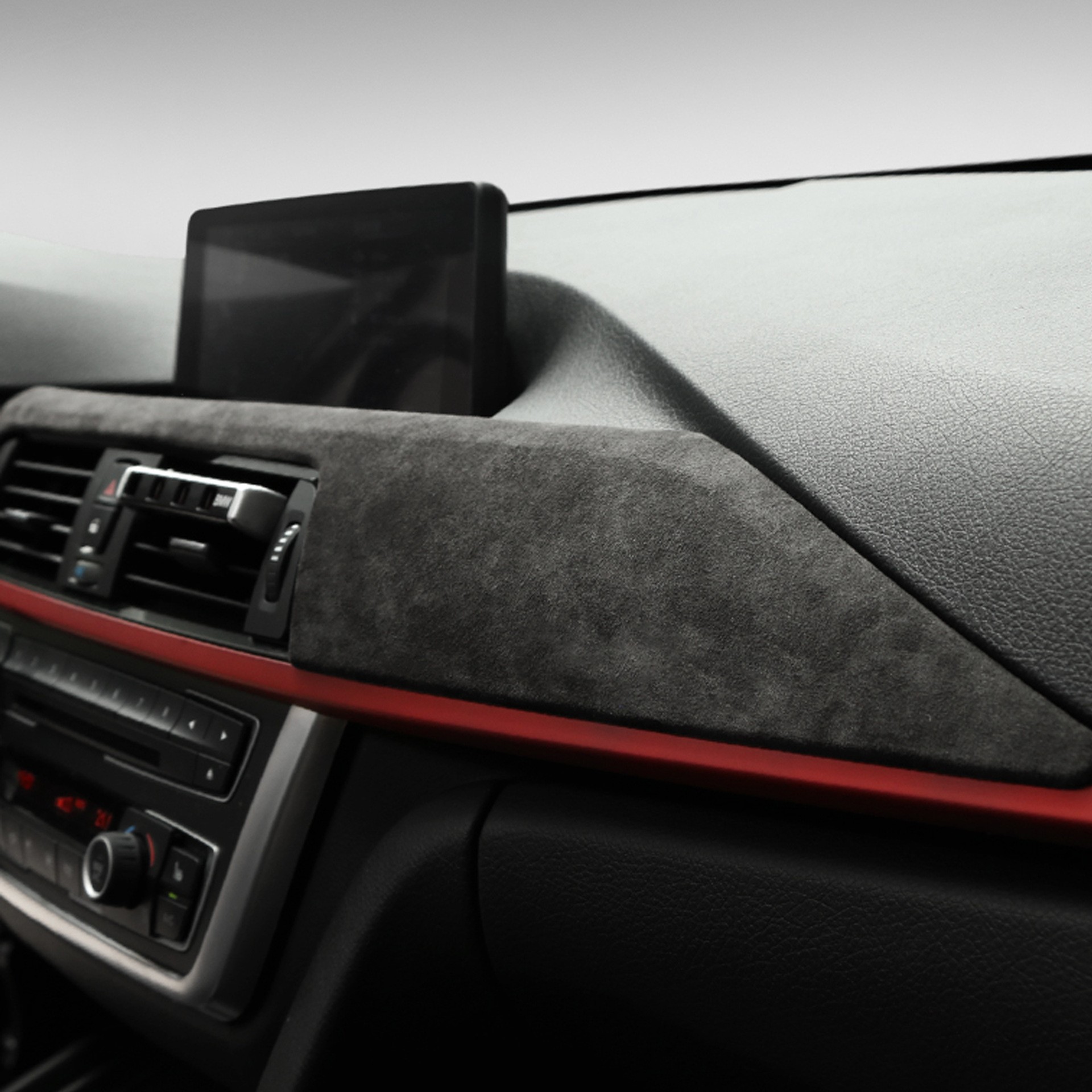 Suitable For BMW 3 Series F30 Alcantara Suede Central Control Instrument Trim