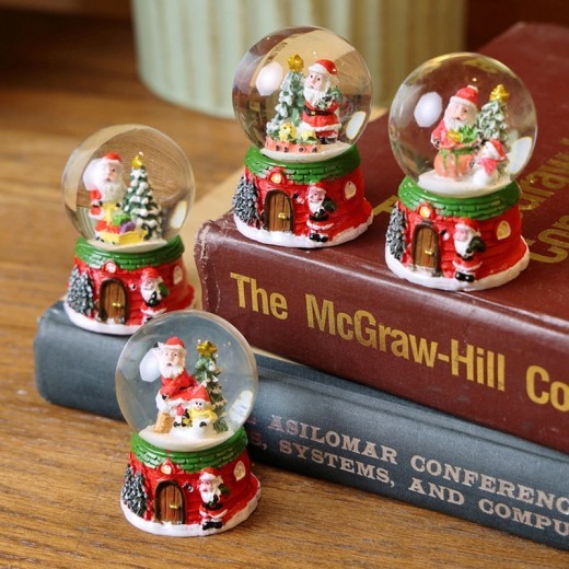 Snowing Santa Claus Snowman Holiday Decoration