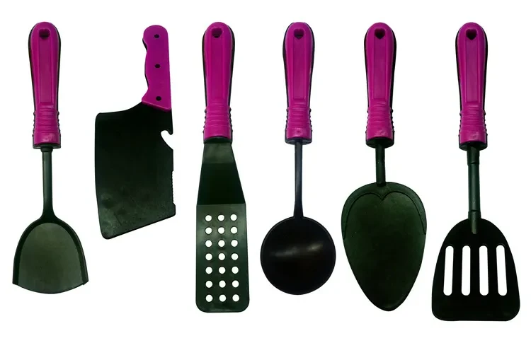 Purple Simulation Tableware And Kitchen Utensils 13-piece Set Toy