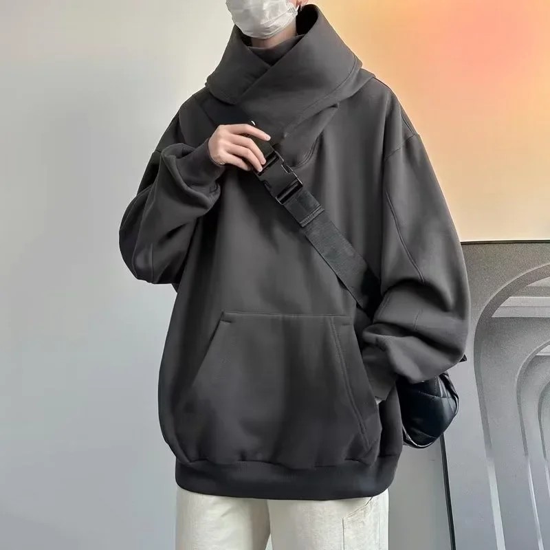 Mens Oversized Ninja Turtleneck Hoodie