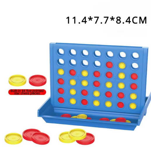 Wooden 4 In A Row Board Game