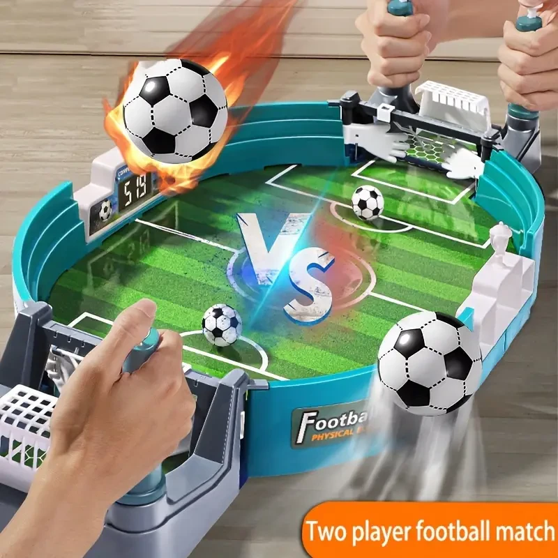 Interactive Table Soccer Game for Kids with 2/4/6 Balls - Educational Sports Tabletop Toy for Ages 3-6, Ideal for Christmas, Halloween, and Thanksgiving Gifts