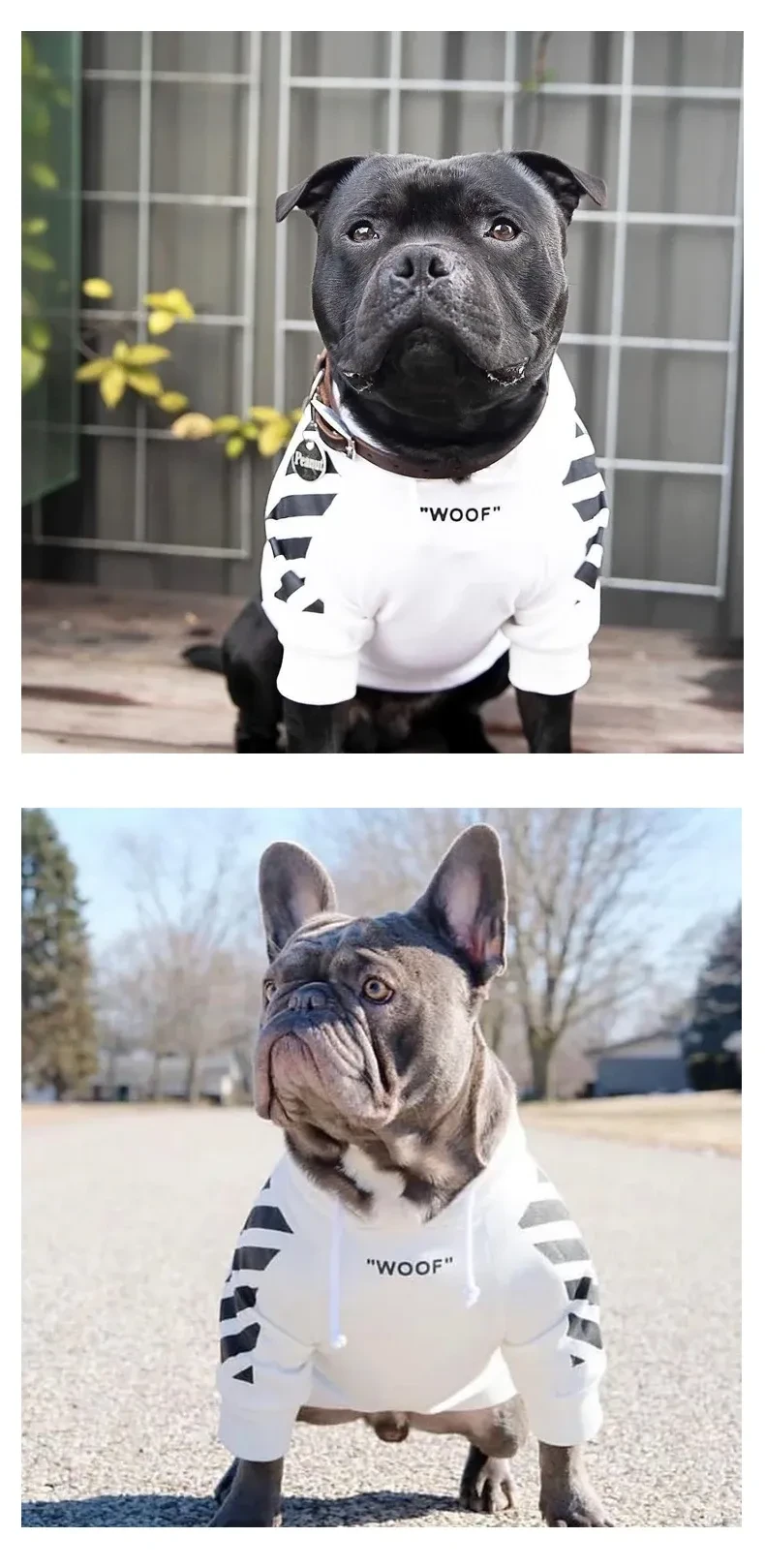 Corgi Schnauzer pet fashion brand three-stripe dog sweater spoof autumn and winter sports dog clothes