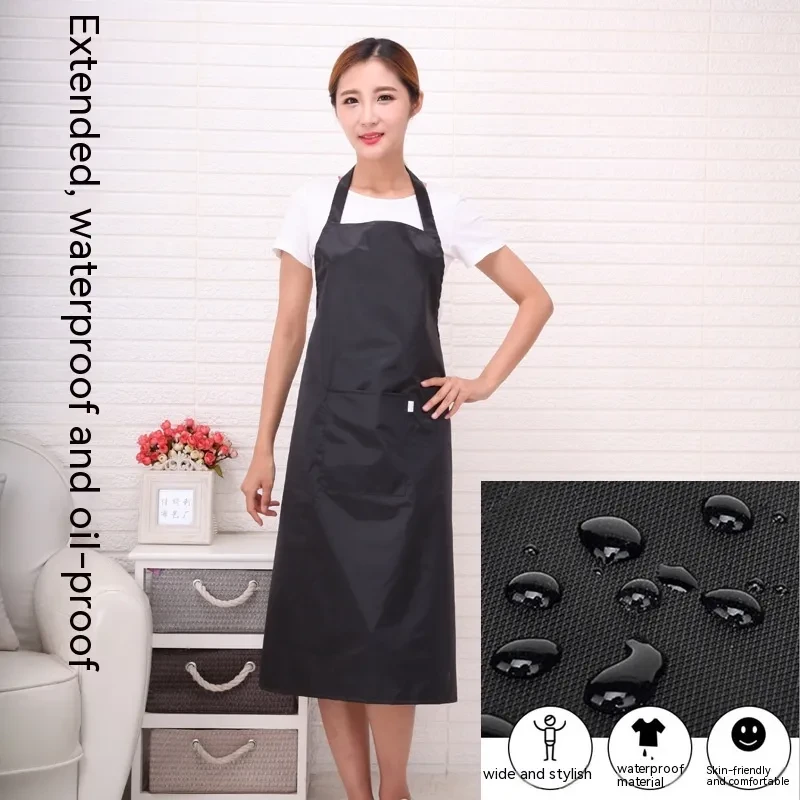 Kitchen Cooking Oil-proof Solid Color Waterproof Chef