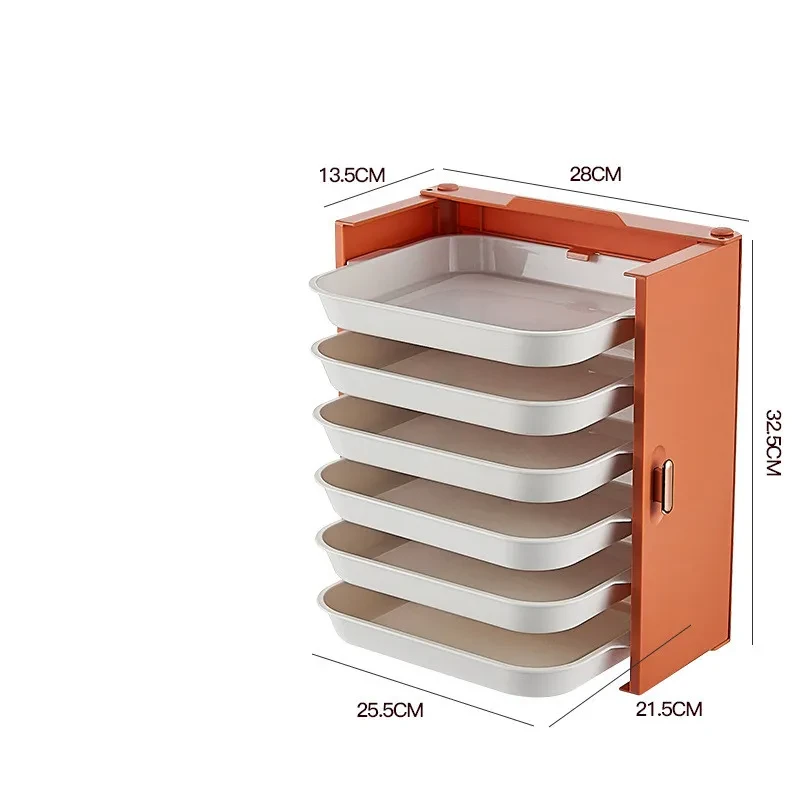 Perforation-free Multi-layer Rack For Kitchen Storage