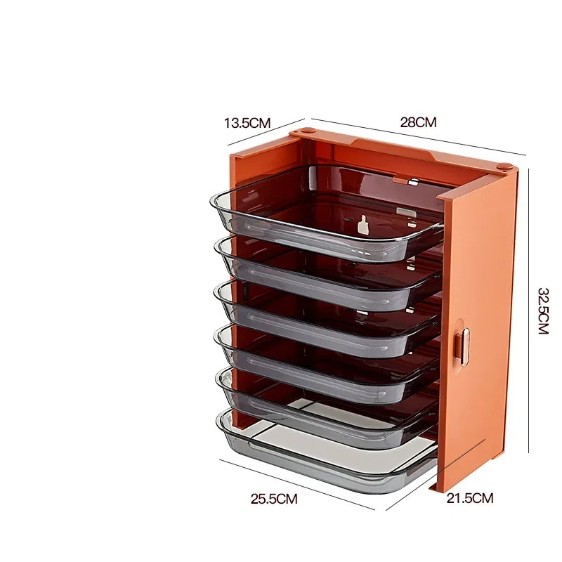Perforation-free Multi-layer Rack For Kitchen Storage