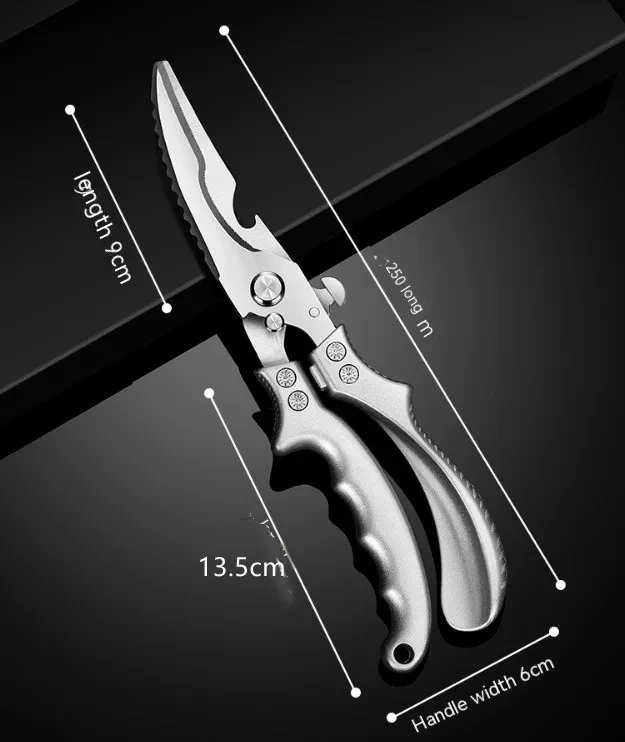 Stainless Steel Kitchen Multifunctional Fish And Bone Scissors