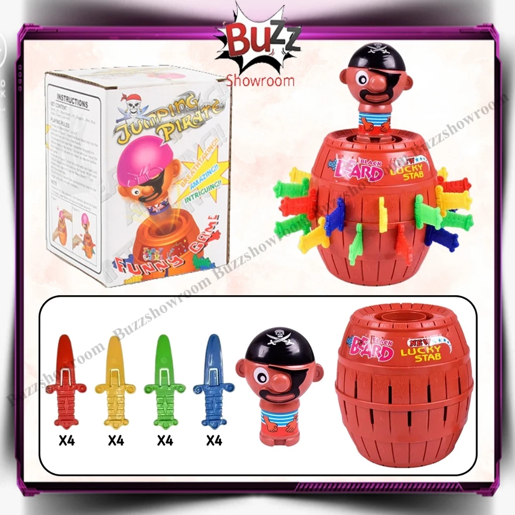 Pirate Roulette Game 24 & 16 Swords Barrel Games Running Man Games Big Mini