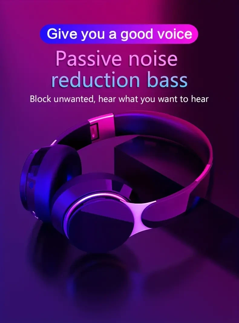 Wireless Headphones FG-07S Music Sports Wireless Headphones Surround Audio With Wireless On-Ear Headphones! 5.0 Stereo Channel Adult Running Volume Control Condenser Microphone Closed-back Goodlooking Thoughtful Gift For Men And Women, for Girlfriend/Boyf