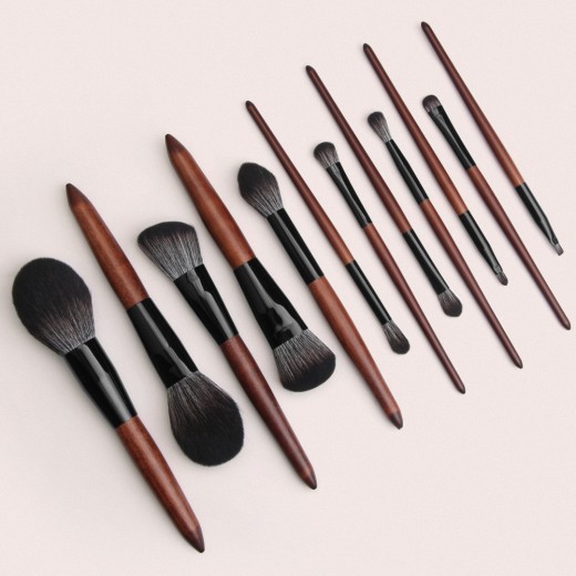 Factory Direct Sale MAANGE 12 Ebony Color Makeup Brush Set Makeup Tools Amazon Hot Sale
