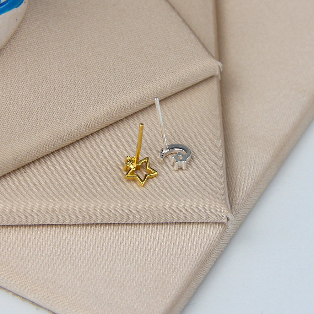 S999 Sterling Silver Earrings Personal Korean Style