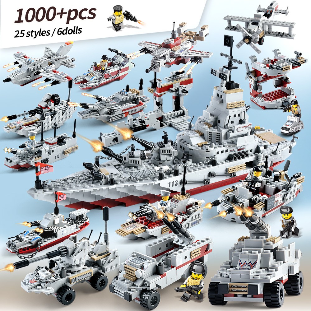 8-in-1 Military Battleship Boy Gift Puzzle Children Toys