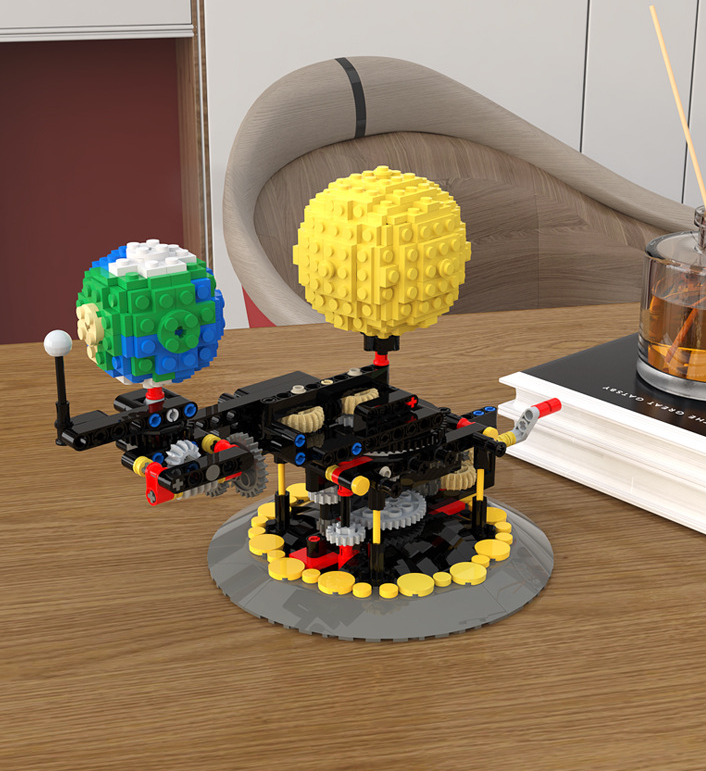 Simulate The Rotation Of Moon Earth And Sun