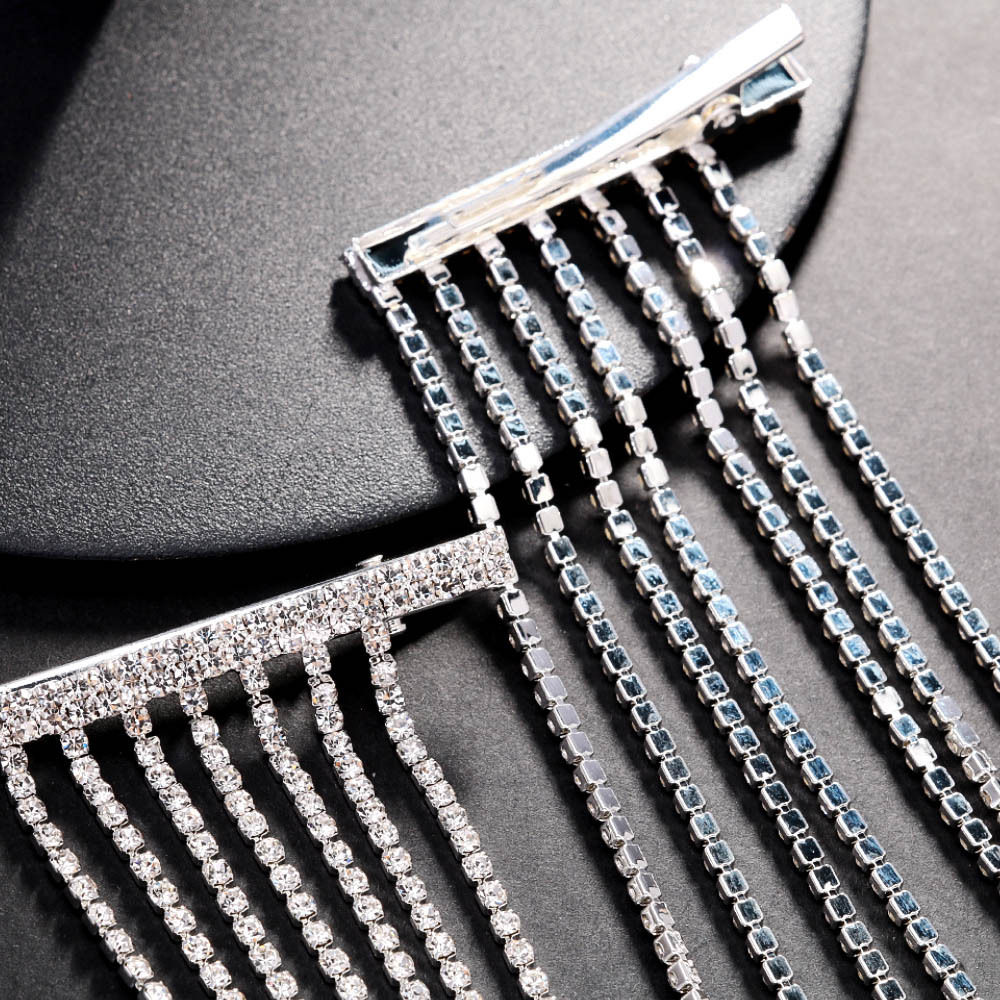 Rhinestone Multi-layer Barrettes Shining Hair Accessories
