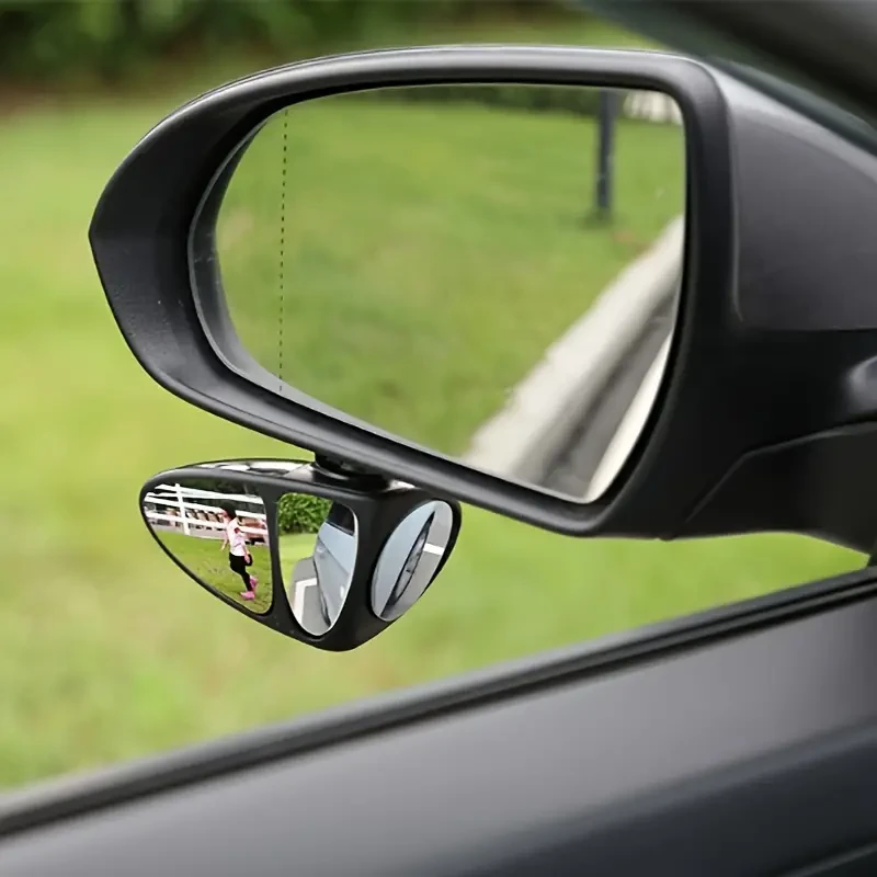 2pcs 360° Wide Angle Blind Spot Mirrors - Triple View Rearview Accessories