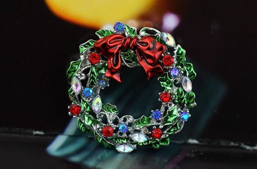 Christmas Pin Christmas Gift Corsage