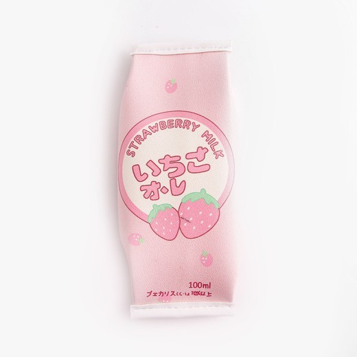 Strawberry milk pencil case