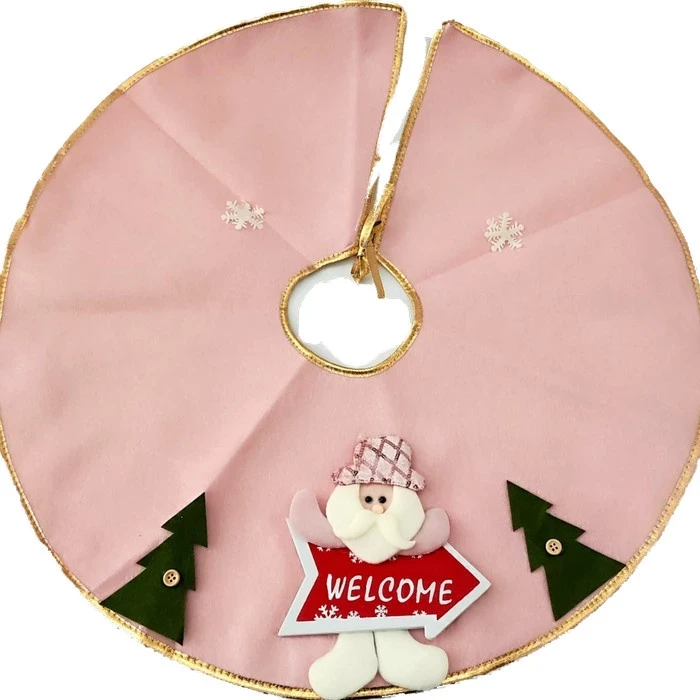 Christmas Carpet Pink Doll Christmas Decor Tree Skirt Tree Bottom Mat Christmas Ornaments